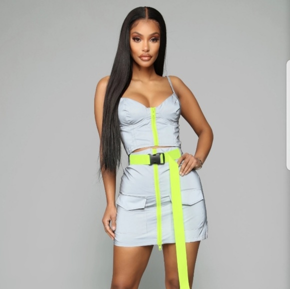 Reflective Skirt And Top Set 2025 - Main Image